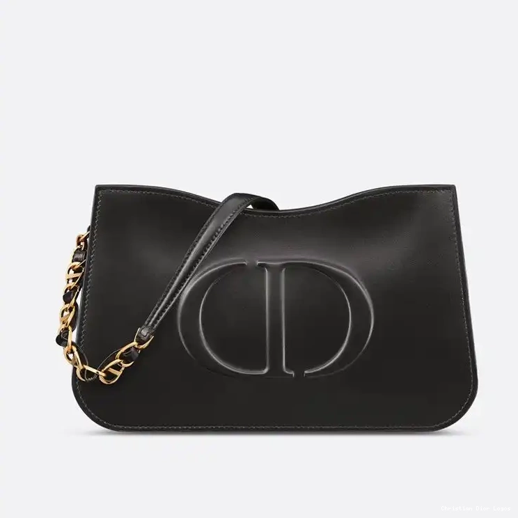 Calfskin Hobo Mini Dior Signature CD Bag Black 0503 Luxury